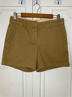 NWT J. Crew Olive-Tan Womens Shorts (Size 2)